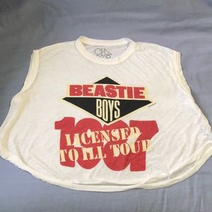Chaser Beastie Boys crop top tank sz S